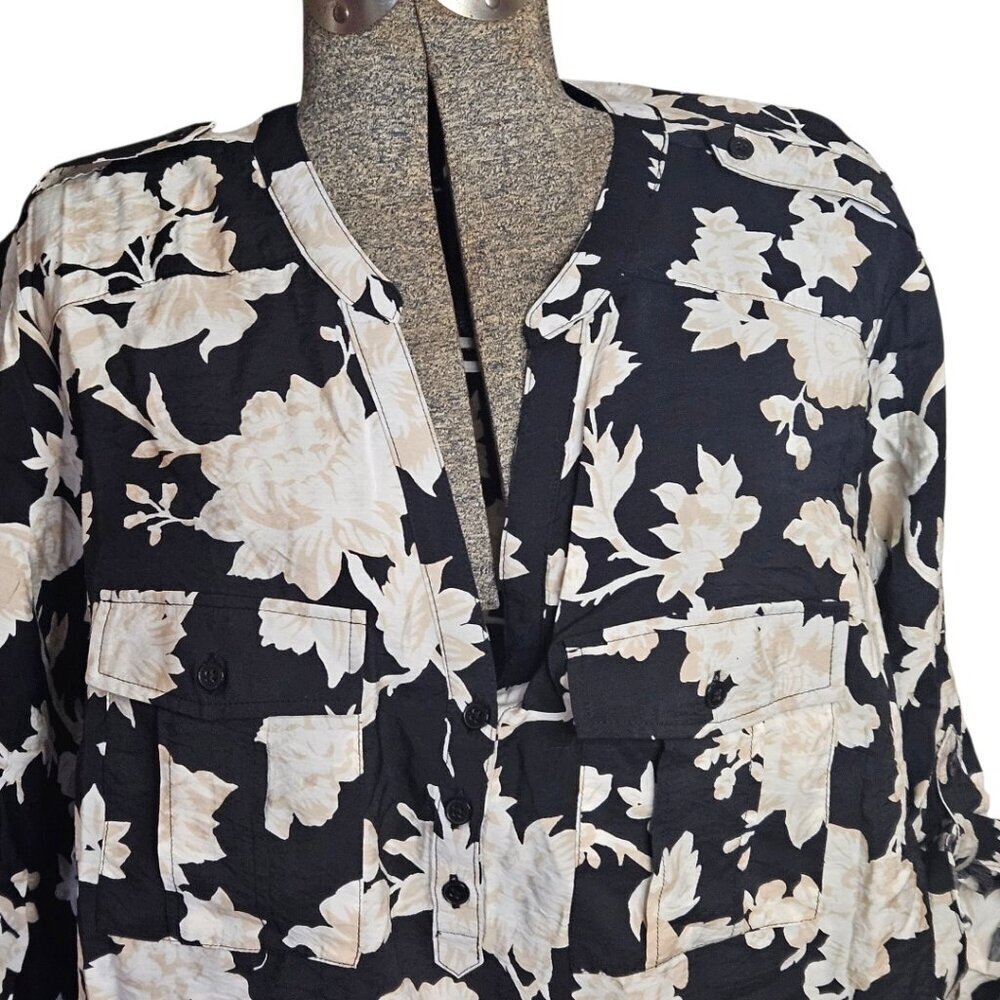 NWT Torrid Harper 3/4 Sleeve Blouse 1X/14-16 - Picture 5 of 13
